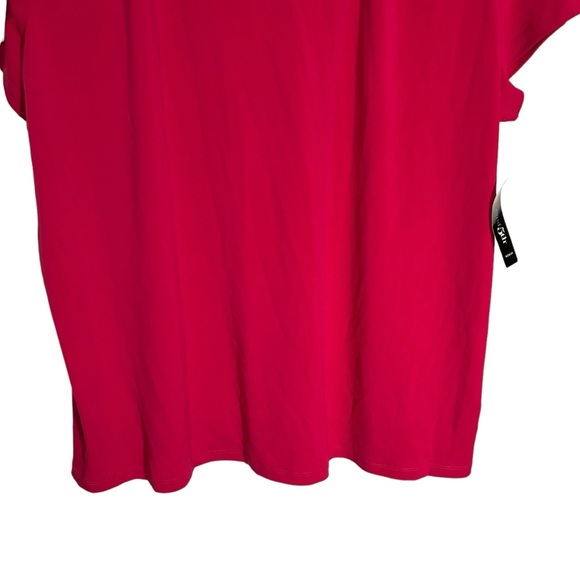 NWT East 5th Short Sleeve Pink Blouse Women's Size 2X - Picture 3 of 11